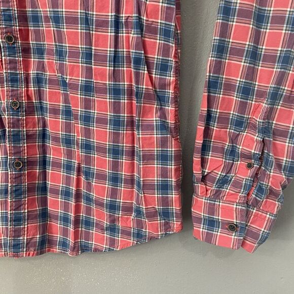 USPA US Polo Assn. Denim Co Shirt Mens XL Long Sleeve Red Plaid Button Up Casual - Picture 3 of 12
